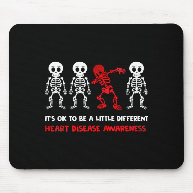 It's Ok To Be A Little Different Heart Disease Awa Mousepad (Vorne)