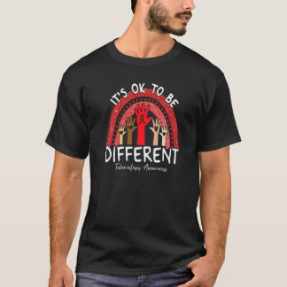 It's Ok To Be Different Tuberculosis Awareness Red T-Shirt