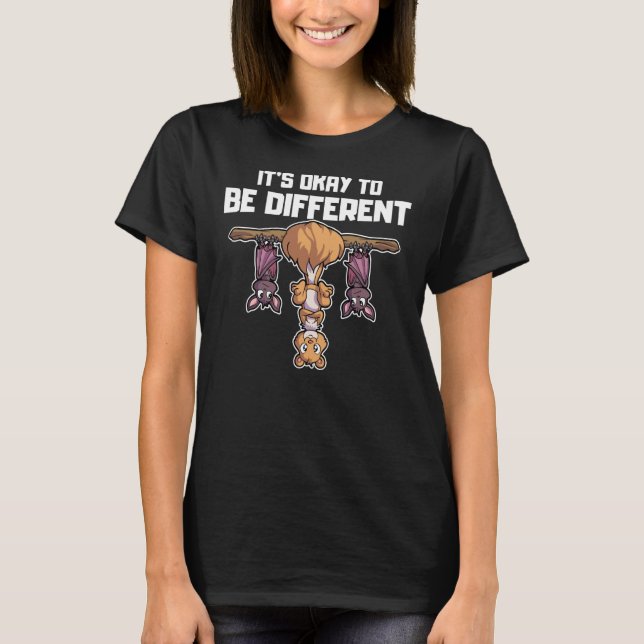 It's okay to be different Sei Anders Squirrel Bat  T-Shirt (Vorderseite)