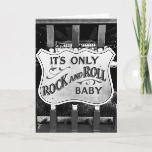 'It's Only Rock and Roll Baby' Dankeskarte