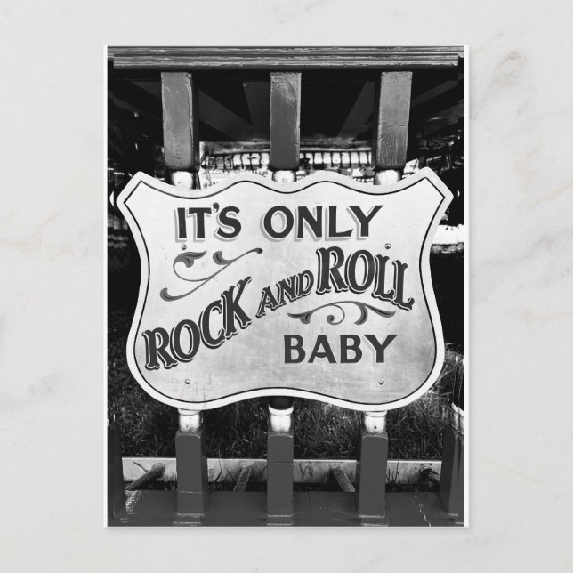 'It's Only Rock and Roll Baby' Postkarte (Vorderseite)