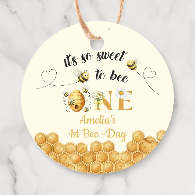 It's So Sweet To Bee 1st Birthday Geschenkanhänger (Von Creator hochgeladen)