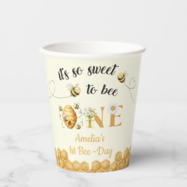 It's So Sweet To Bee 1st Birthday Pappbecher