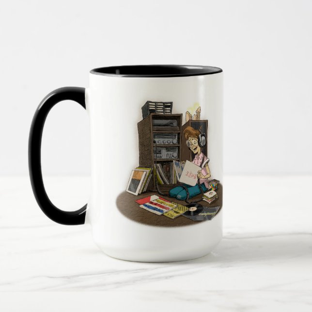 „It's Still Rock & Roll to Me“ 15 oz. Tasse (Links)