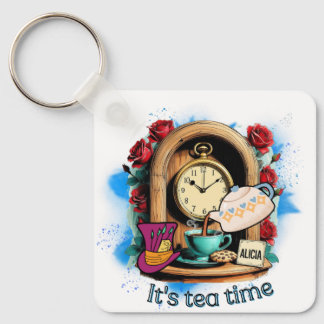 "It's Tea Time"– Alice in Wonderland Inspired Schlüsselanhänger