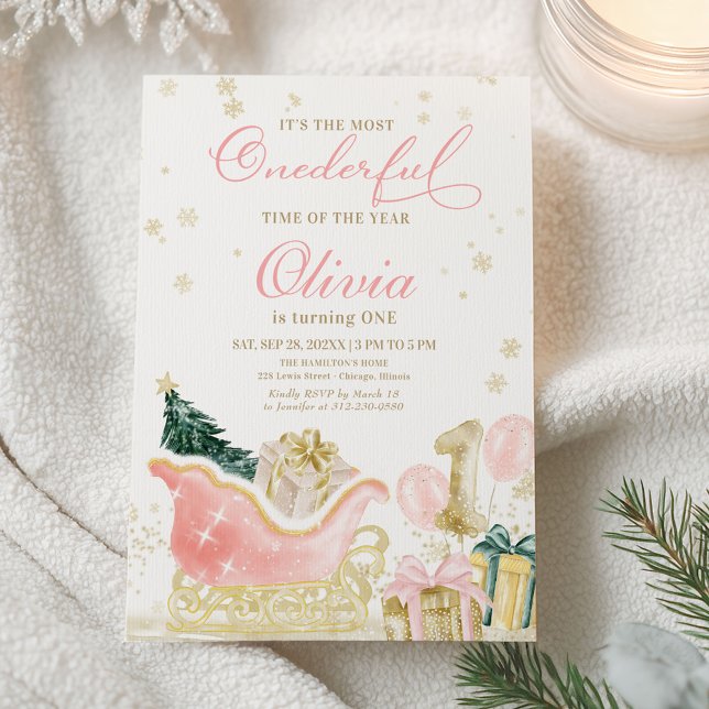 It's The Most Onederful Time of the Year Birthday Einladung (Von Creator hochgeladen)