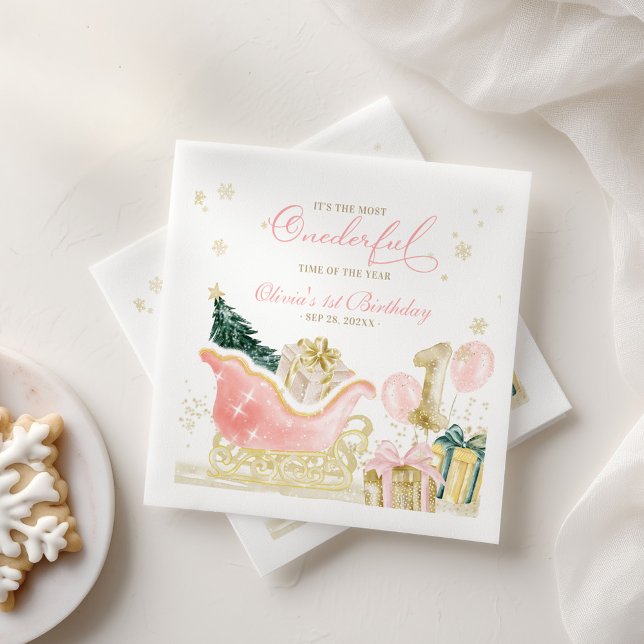 It's The Most Onederful Time of the Year Birthday Serviette (Von Creator hochgeladen)