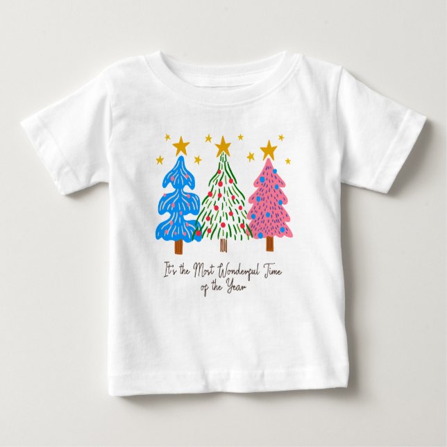 It's The Most Wonderful Time Christmas  Baby T-shirt (Vorderseite)