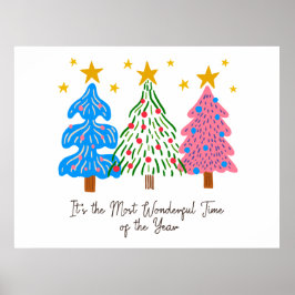 It's The Most Wonderful Time Christmas  Poster