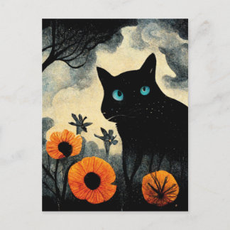 Its the most wonderful time of the year black cat postkarte