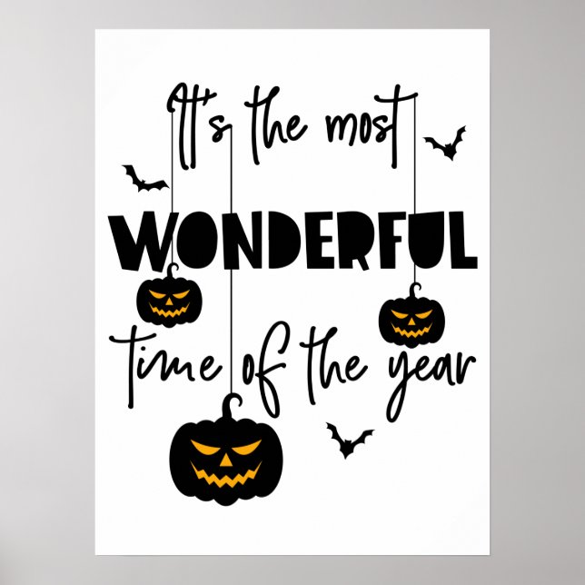 It's the Most Wonderful Time of the Year Halloween Poster (Vorne)