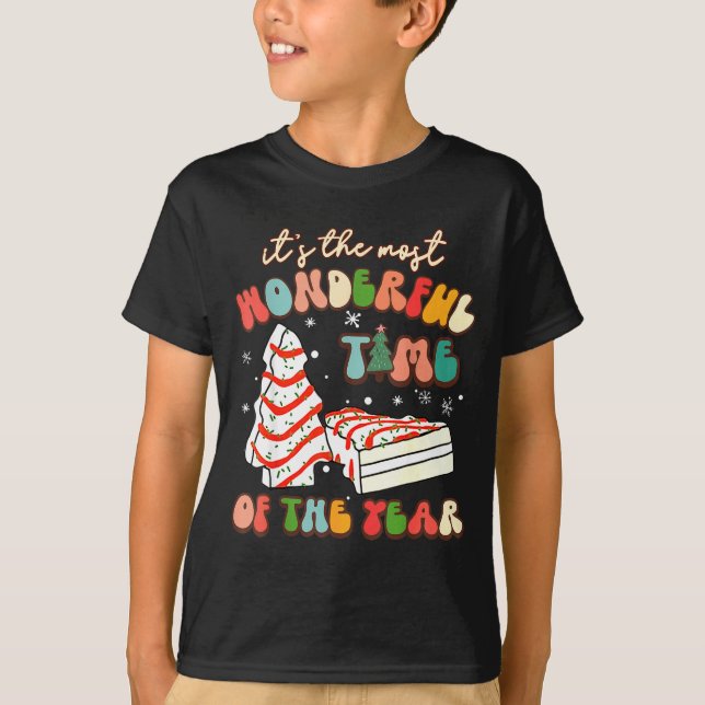 It's The Most Wonderful Time Of The Year Tree Cake T-Shirt (Vorderseite)