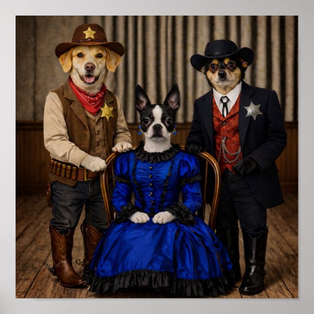 "It's The Wild West" Poster (Vorne)