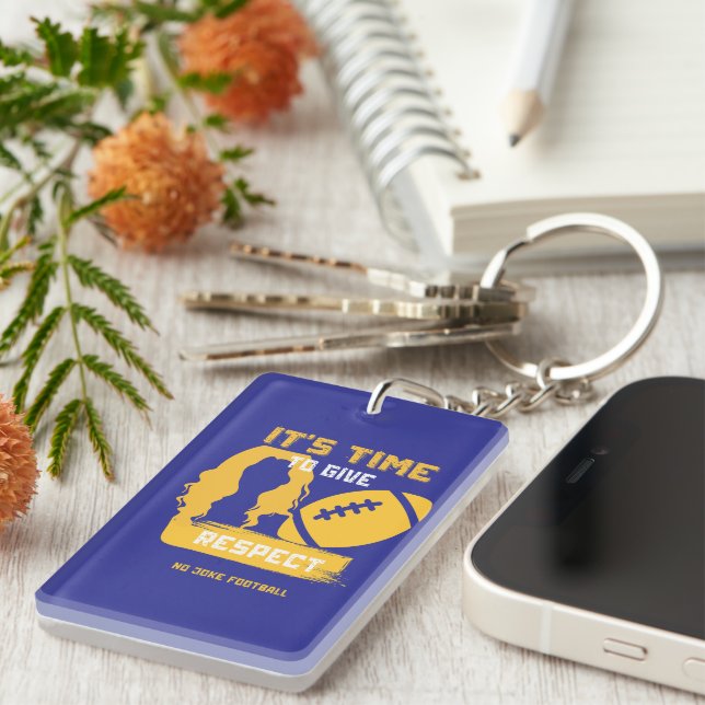 Its Time To Give WTF Respect Schlüsselanhänger (Vorderseite rechts)