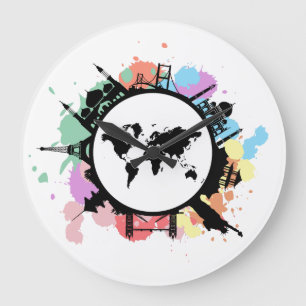 It's travel time große wanduhr