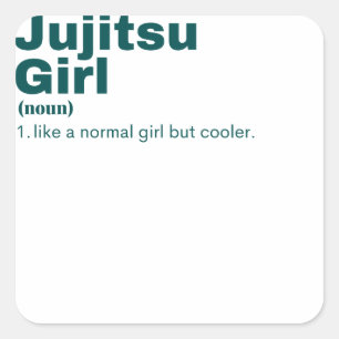 itsu Girl - Jujitsu Quadratischer Aufkleber