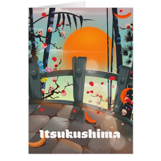 Itsukushima Japan Reiseplakat (Vorne)