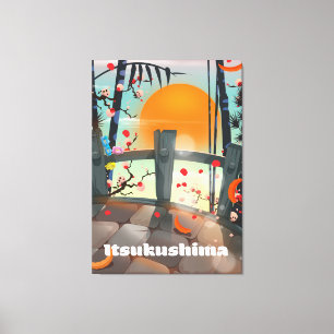Itsukushima Japan Reiseplakat Leinwanddruck