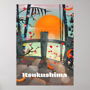 Itsukushima Japan Reiseplakat Poster