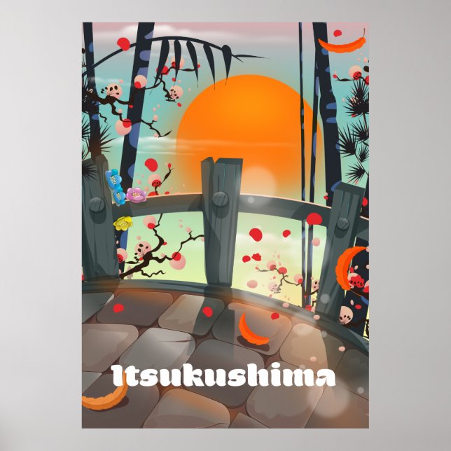 Itsukushima Japan Reiseplakat Poster (Vorne)