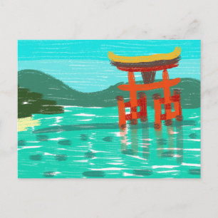 Itsukushima-Schrein Postkarte