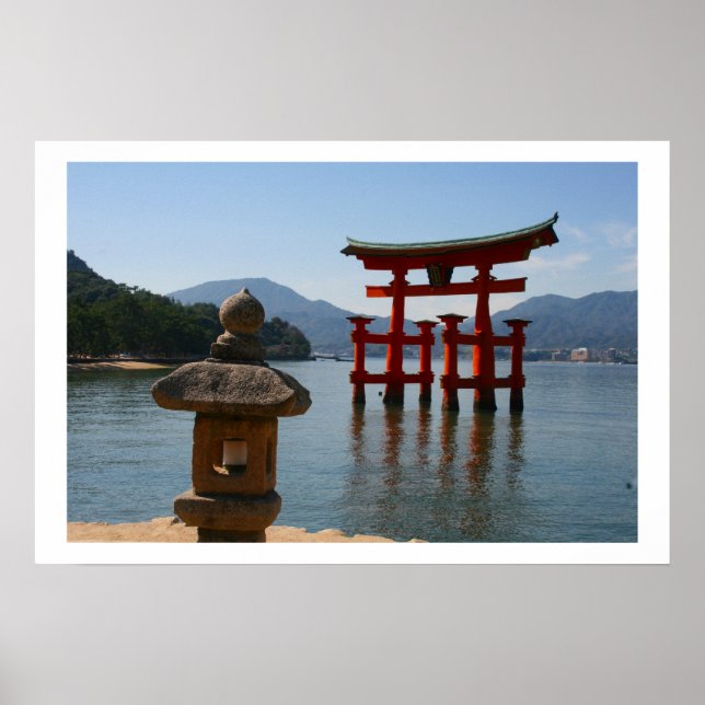 itsukushima torii japan poster (Vorne)