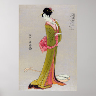 Itsutomi (1793) durch Eishi Hosoda 1756-1829 Poster