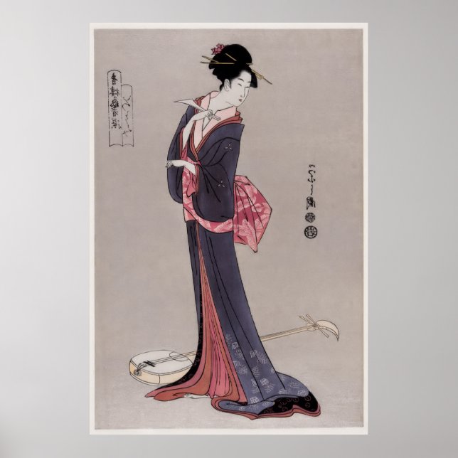 Itsutomi von Eishi Hosoda (1756-1829), Poster (Vorne)