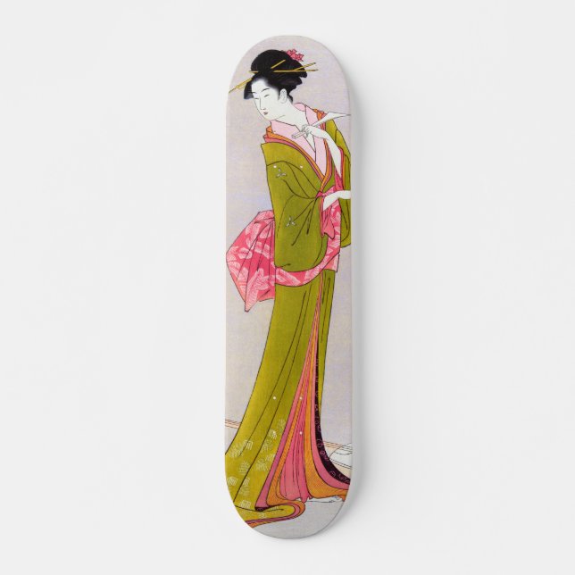Itsutomi von Eishi Hosoda japanese woodblock geish Skateboard (Vorne)
