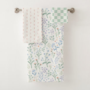 Itsy Bitsy Hütte Blume #P230451 Badhandtuch Set