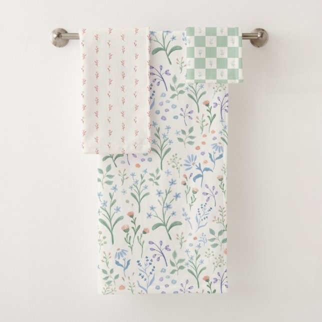 Itsy Bitsy Hütte Blume #P230451 Badhandtuch Set (Insitu)