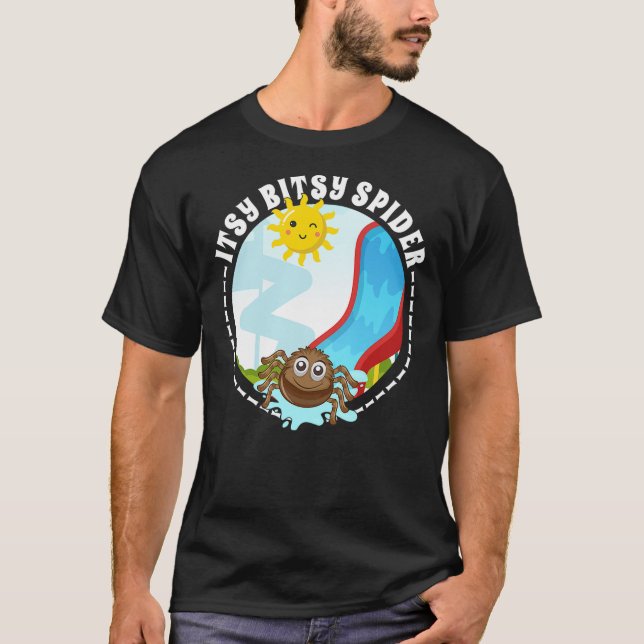 Itsy Bitsy - Kids Spider Nursery Rhyme Halloween C T-Shirt (Vorderseite)