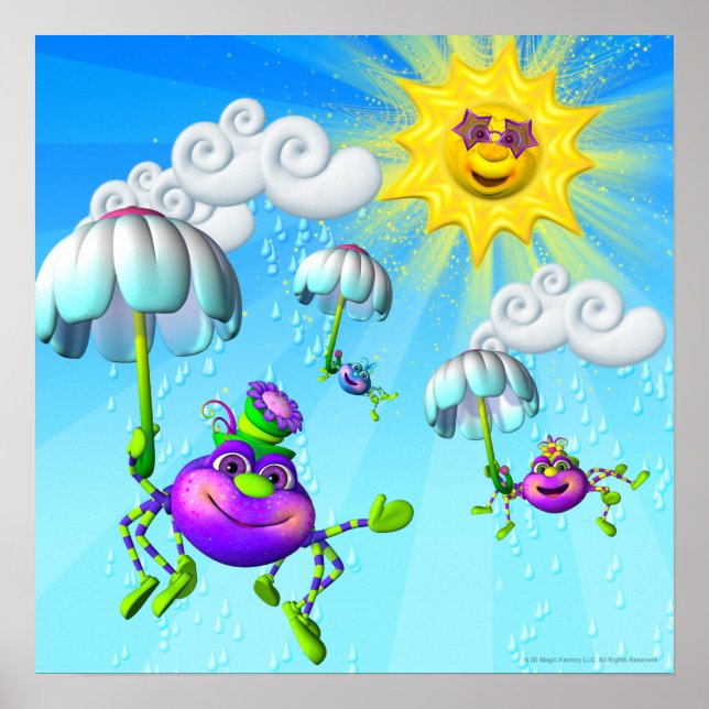 Itsy Bitsy Spider 18x18 Poster (Vorne)