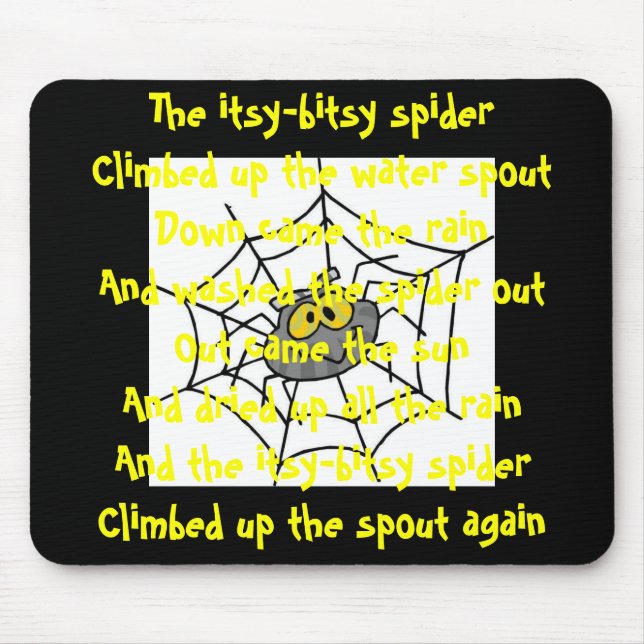 Itsy-Bitsy-Spinne, Kindermäuse-Pad Mousepad (Vorne)