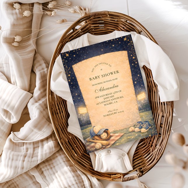 ittle Slugger Baseball Baby Shower Einladung (Von Creator hochgeladen)