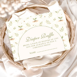 ittle Sprout Garden Party Diapper Raffle Begleitkarte