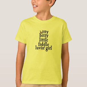 itty bitty kleines Geige luvin Mädchen T-Shirt