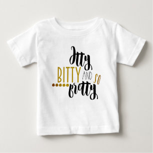 Itty Bitty und Oh, so Hübsches modernes Baby Mädch Baby T-shirt