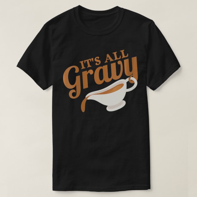 Itu2019s All Gravy Vintager Erntedank VNe T-Shirt (Design vorne)