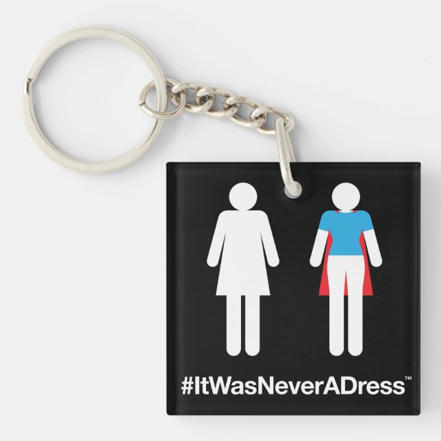 #itWarNeverADress-Schlüsselanhänger Schlüsselanhänger (Vorderseite)