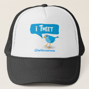 iTweet Twitter Niedlich Blue Bird Hat Truckerkappe