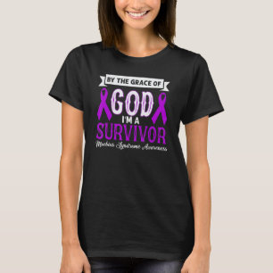 Iu2019m A Survivor Moebius Syndrome Purple Ribbon  T-Shirt
