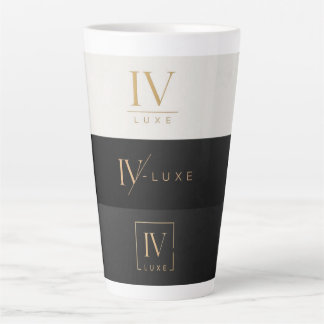 IV LUXE Logo Tasse - Schwarze und goldene Luxusaus