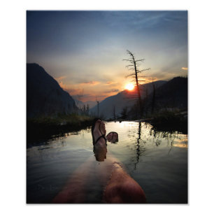 Iva Bell Hot Springs Sunset Ansel Adams Wilderness Fotodruck