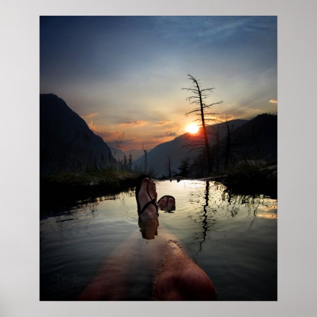 Iva Bell Hot Springs Sunset Ansel Adams Wilderness Poster (Vorne)