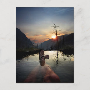 Iva Bell Hot Springs Sunset Ansel Adams Wilderness Postkarte