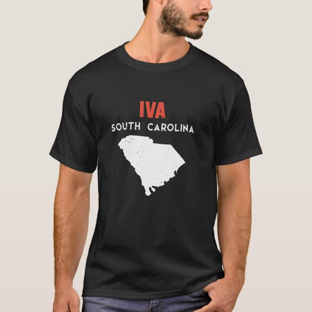 Iva South Carolina USA Staat Amerika Reisen T-Shirt (Vorderseite)