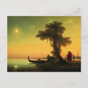 Ivan Aivazovsky - Aussicht auf die Lagune von Vene Postkarte