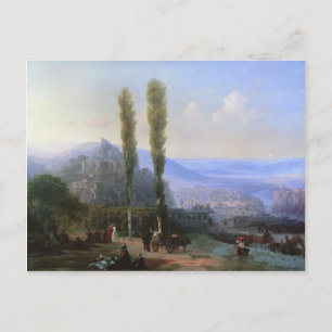 Ivan Aivazovsky- Blick auf Tiflis Postkarte