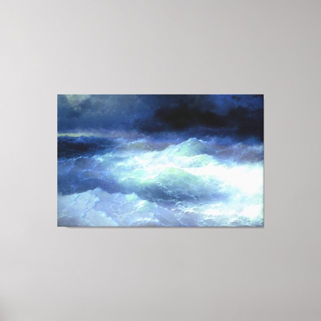 Ivan Aivazovsky - Unter den Wellen (1898) Leinwanddruck (Vorderseite)